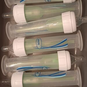Dr. Brown's Baby Bottles - Clear with Green Inserts (Set)